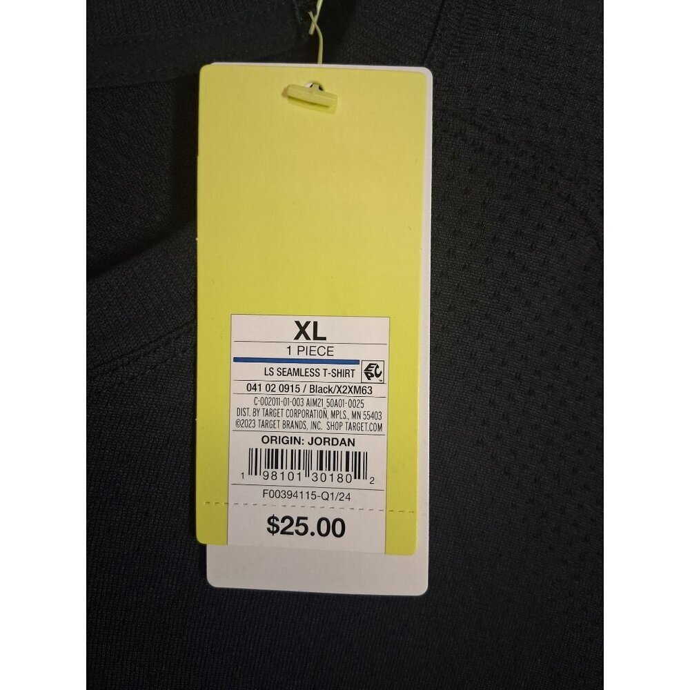 NWT All in Motion Workout T-Shirt Long Sleeve Activewear Gym Men's XL MSRP $25 - Picture 5 of 6